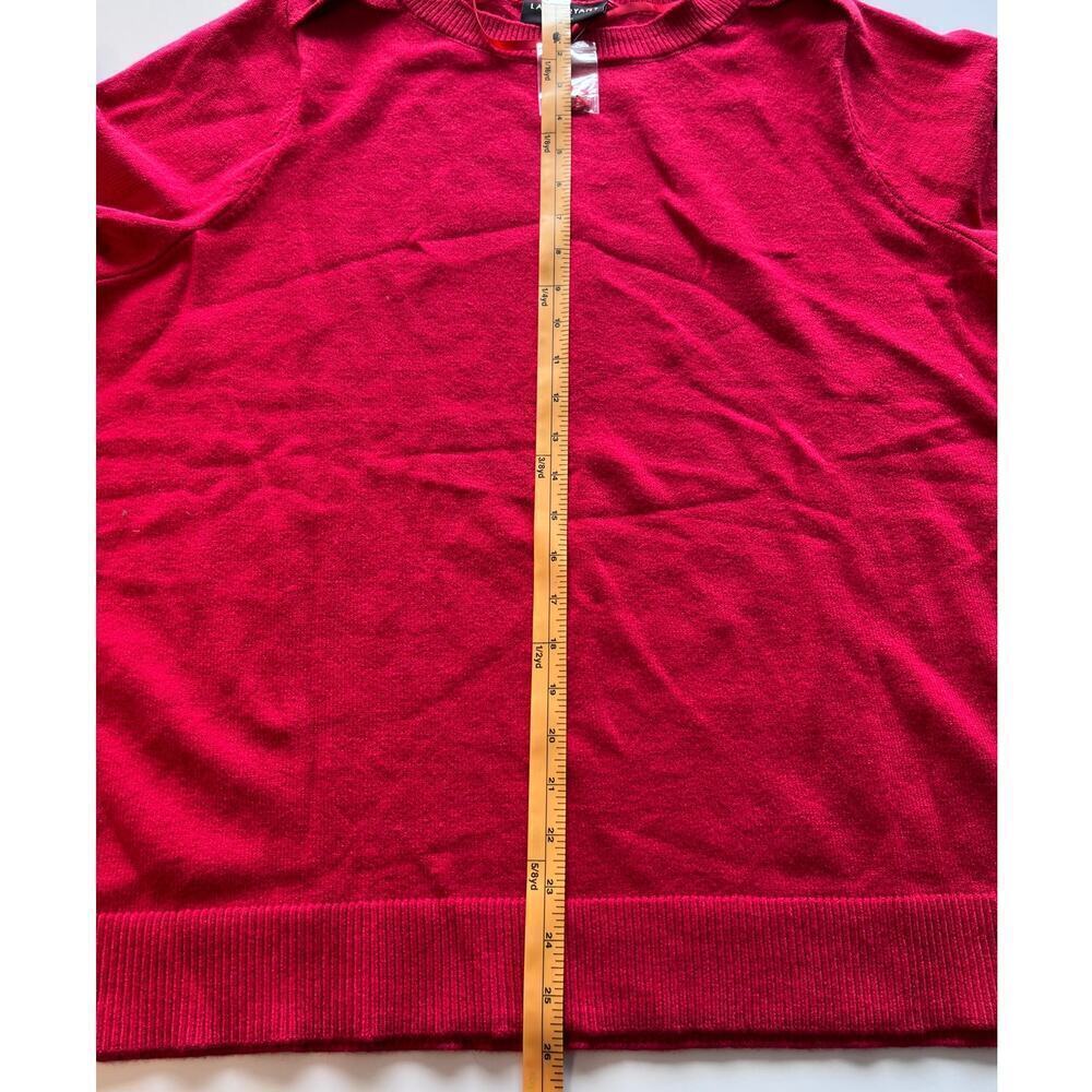 Lane Bryant Red/Gold Button Crew Neck Sweater NWOT- 22/24 - Picture 9 of 9